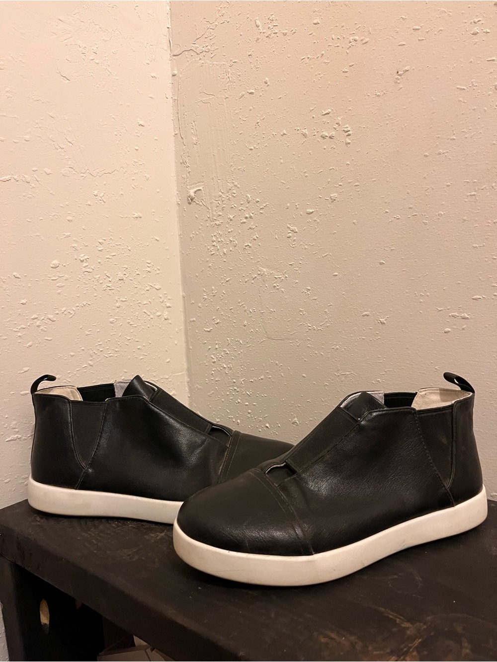 Alegria Black Faux Leather Parker Comfort Arch Support Women's Bootie Size 38